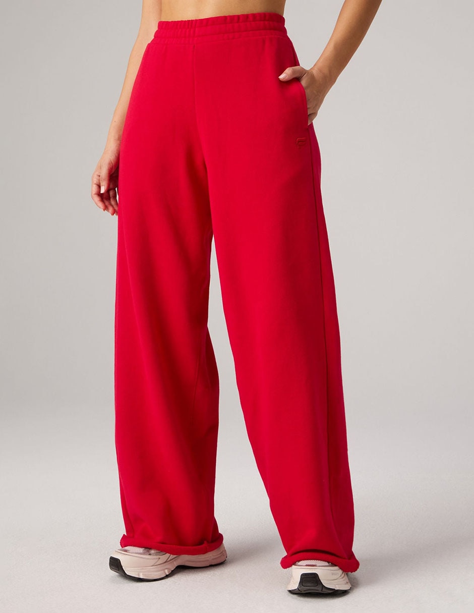 Pants amplio con elástico para mujer