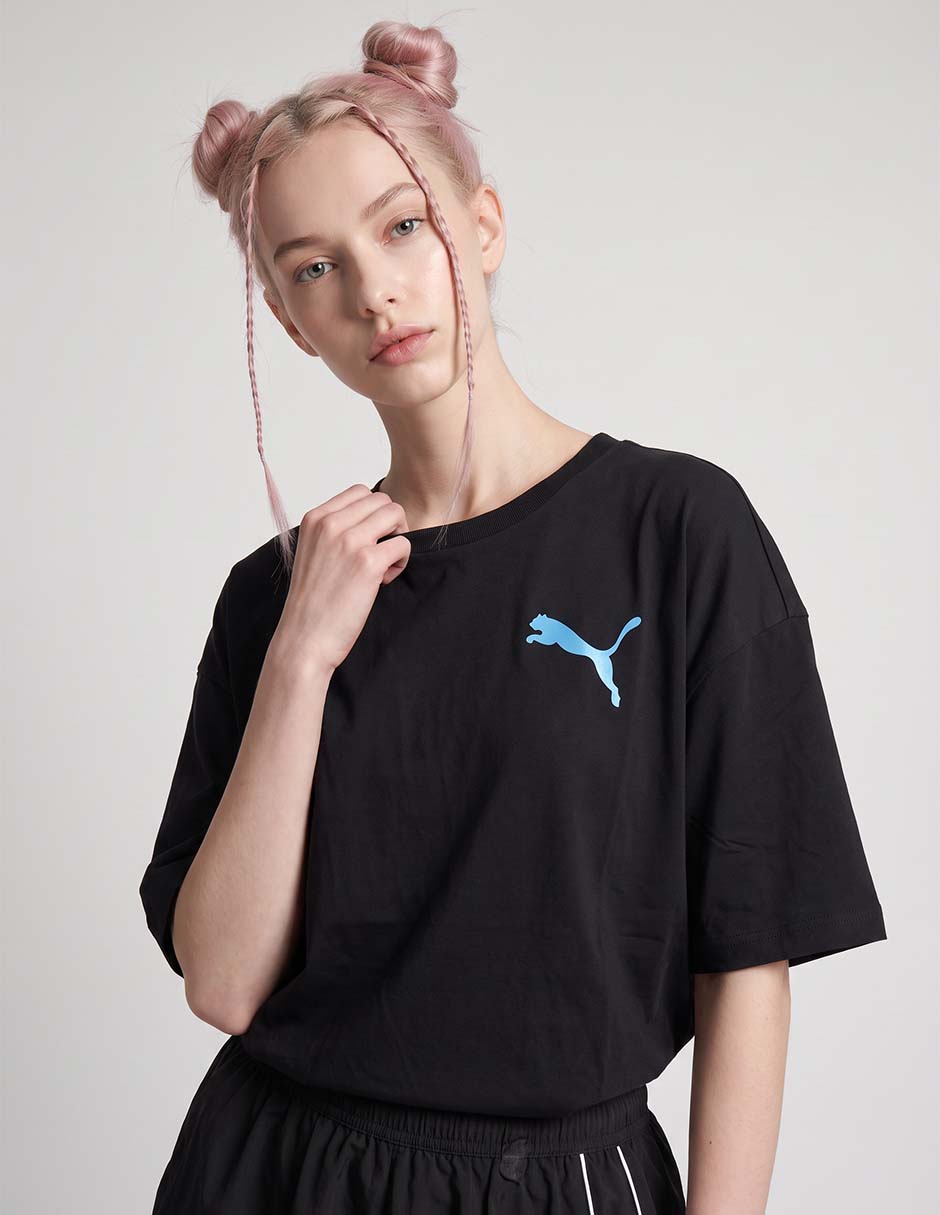 Playera manga corta cuello redondo para mujer 3