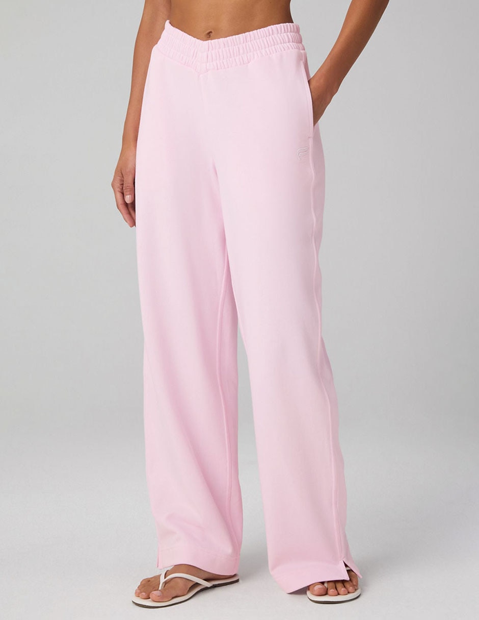 Pants recto con elástico para mujer