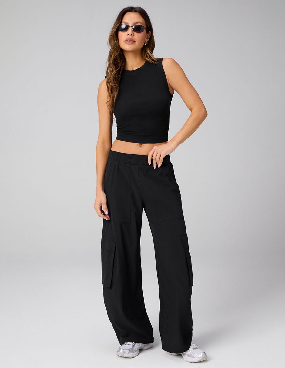Pants amplio con elástico para mujer 2