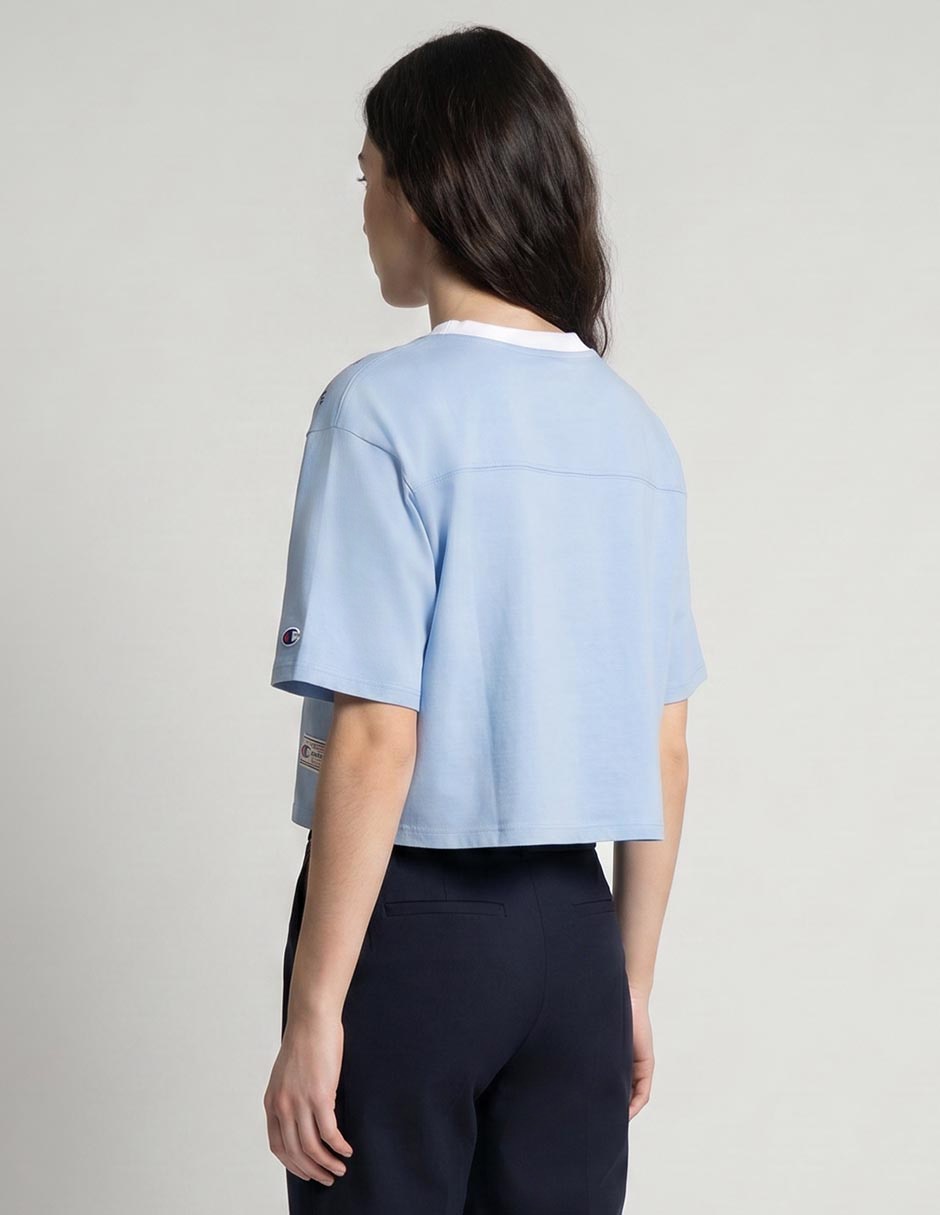 Playera manga corta Champion cuello v para mujer