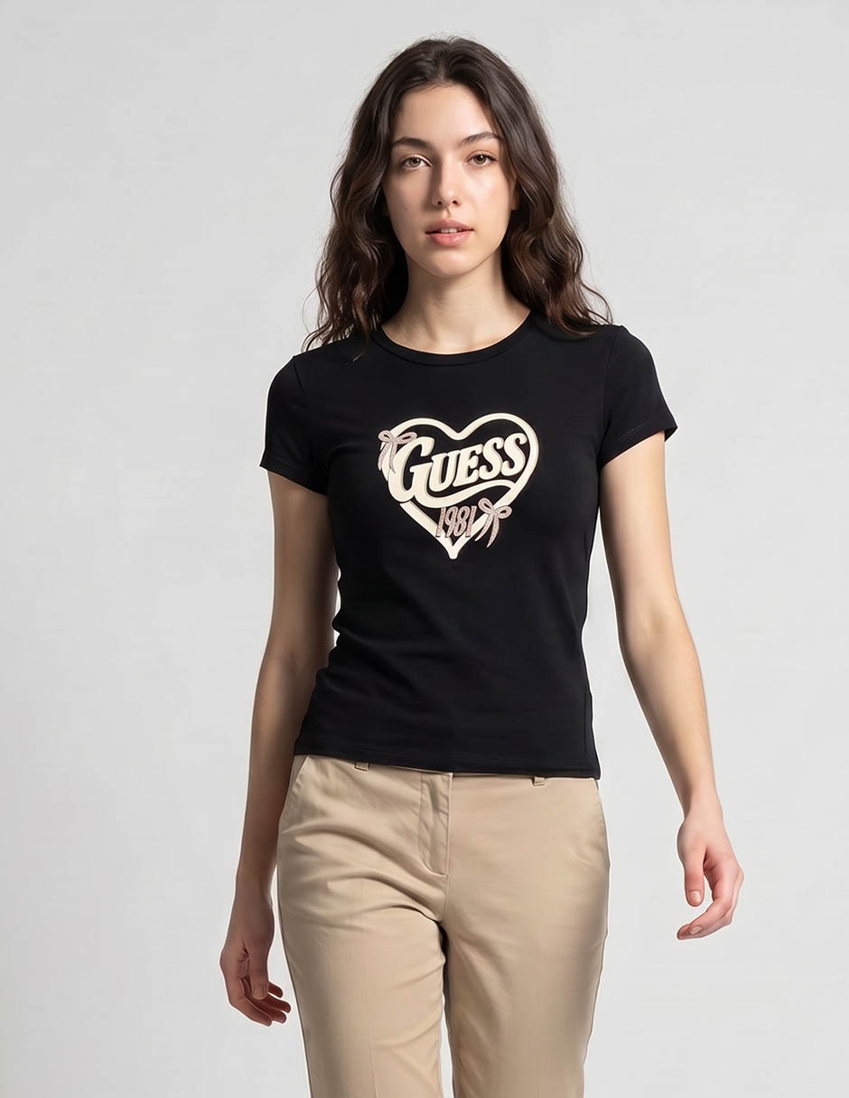 Playera Manga Corta Sm26 Cuello Redondo Para Mujer