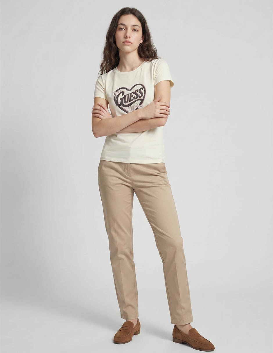 Playera manga corta Sm26 cuello redondo para mujer 3