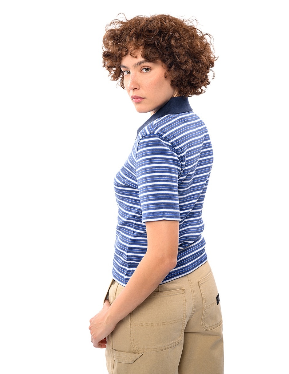 Playera manga corta Vans Excepcion Priscilla Polo cuello redondo para mujer