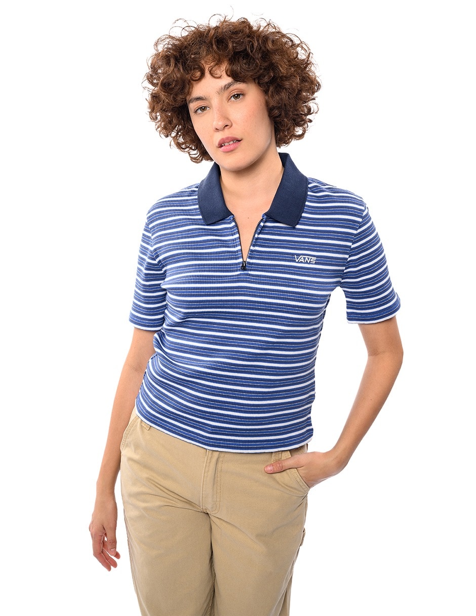 Playera manga corta Vans Excepcion Priscilla Polo cuello redondo para mujer