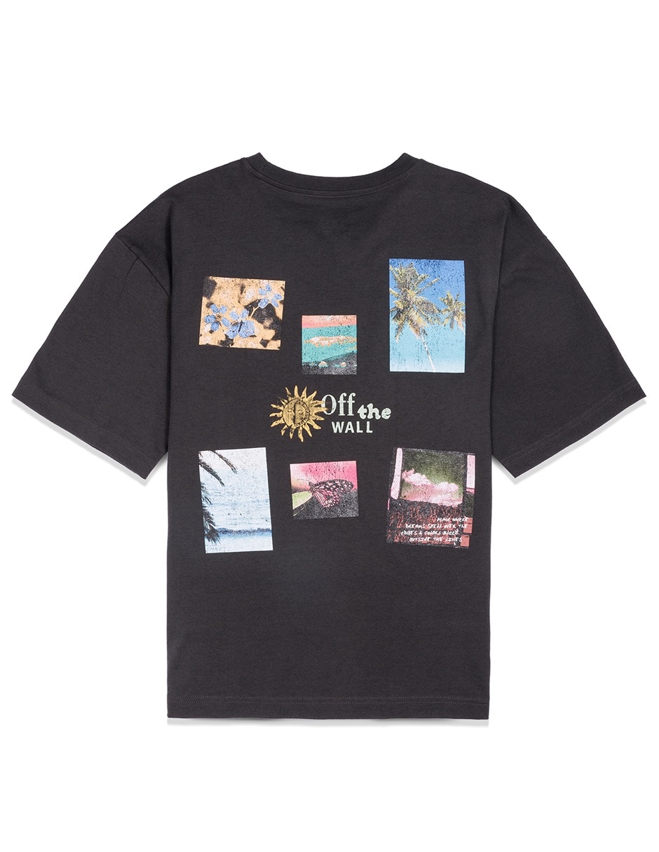Playera manga corta Dreams Spills cuello redondo para mujer 4