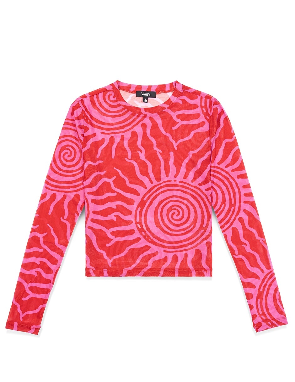 Playera manga corta Ludlow Mesh cuello redondo para mujer 3