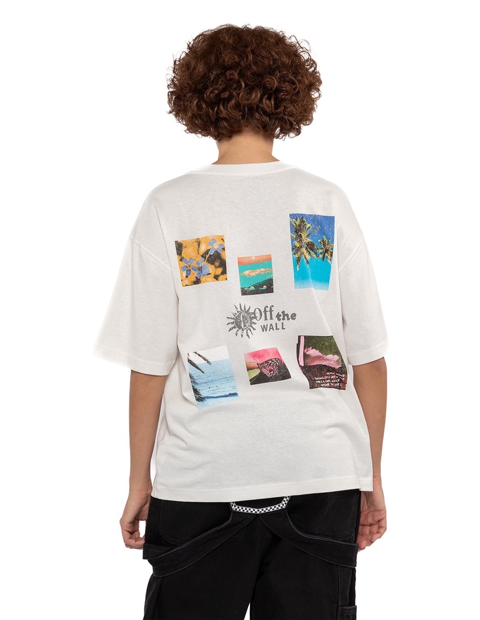 Playera manga corta Dreams Spills cuello redondo para mujer 5