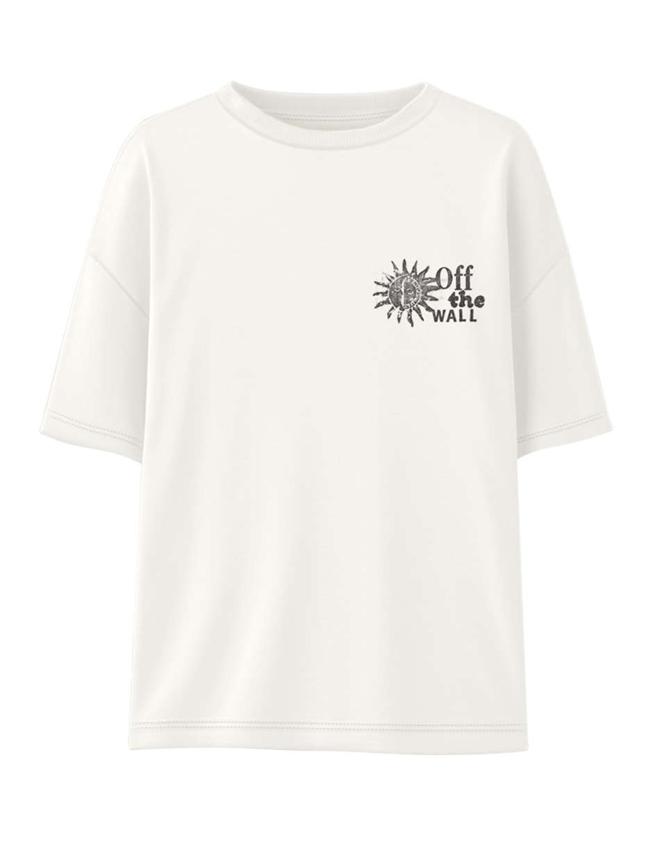 Playera manga corta Dreams Spills cuello redondo para mujer 6