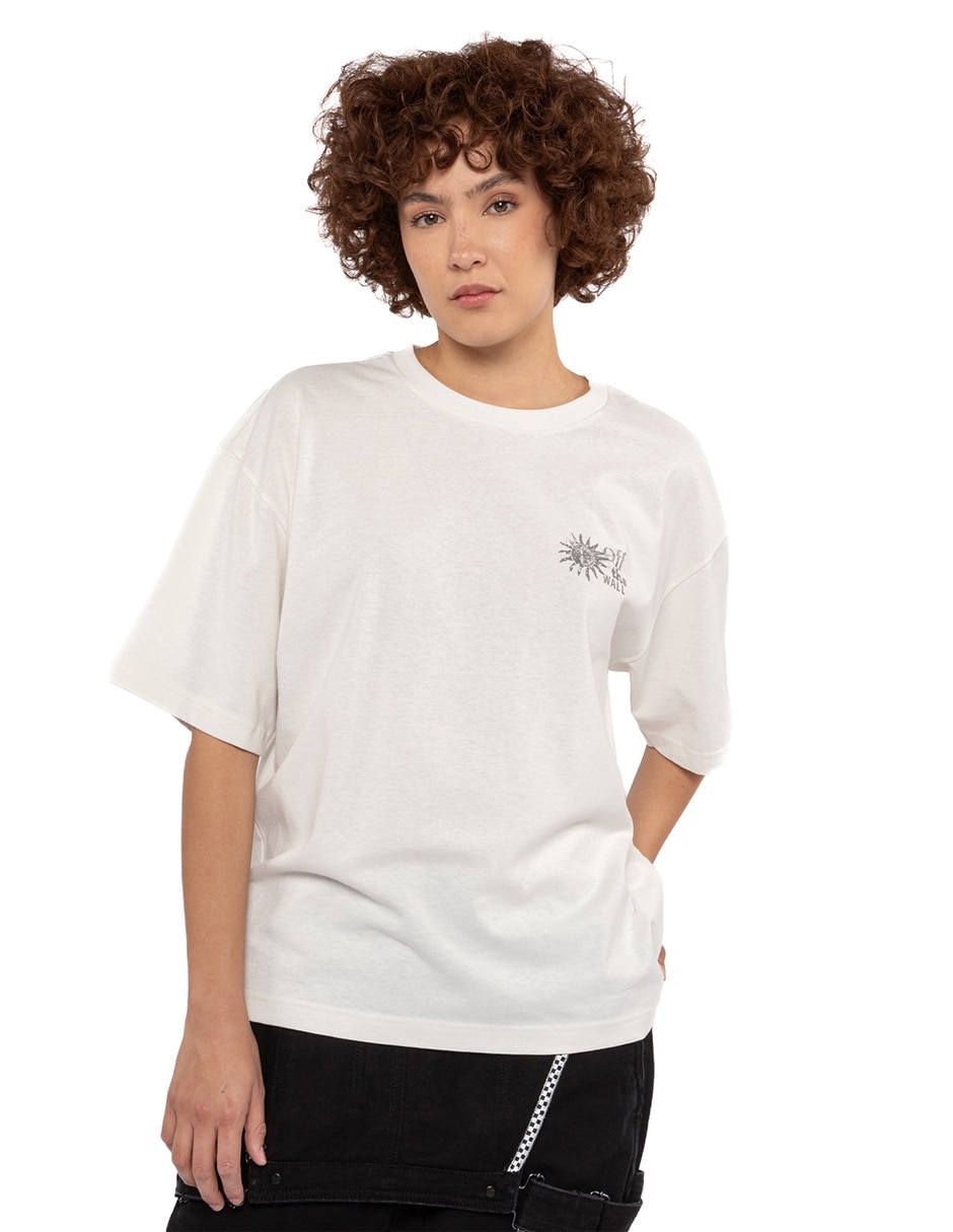 Playera manga corta Dreams Spills cuello redondo para mujer Playera manga corta Dreams Spills cuello redondo para mujer