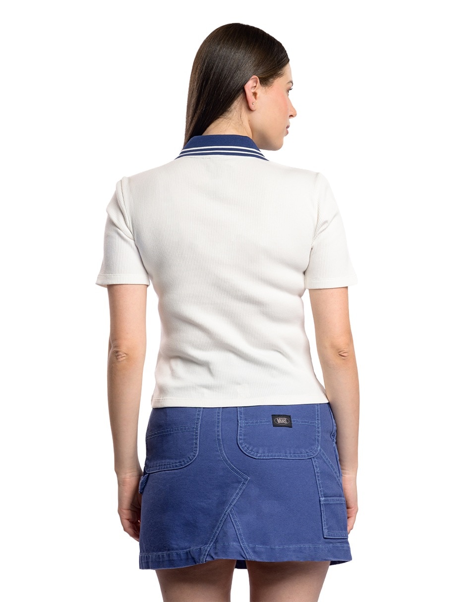 Playera manga corta Vans Excepcion Priscilla Polo cuello redondo para mujer