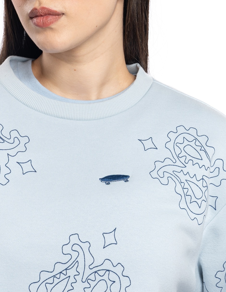 Sudadera con capucha Vans Salton Crew Neck Fleece para mujer 3
