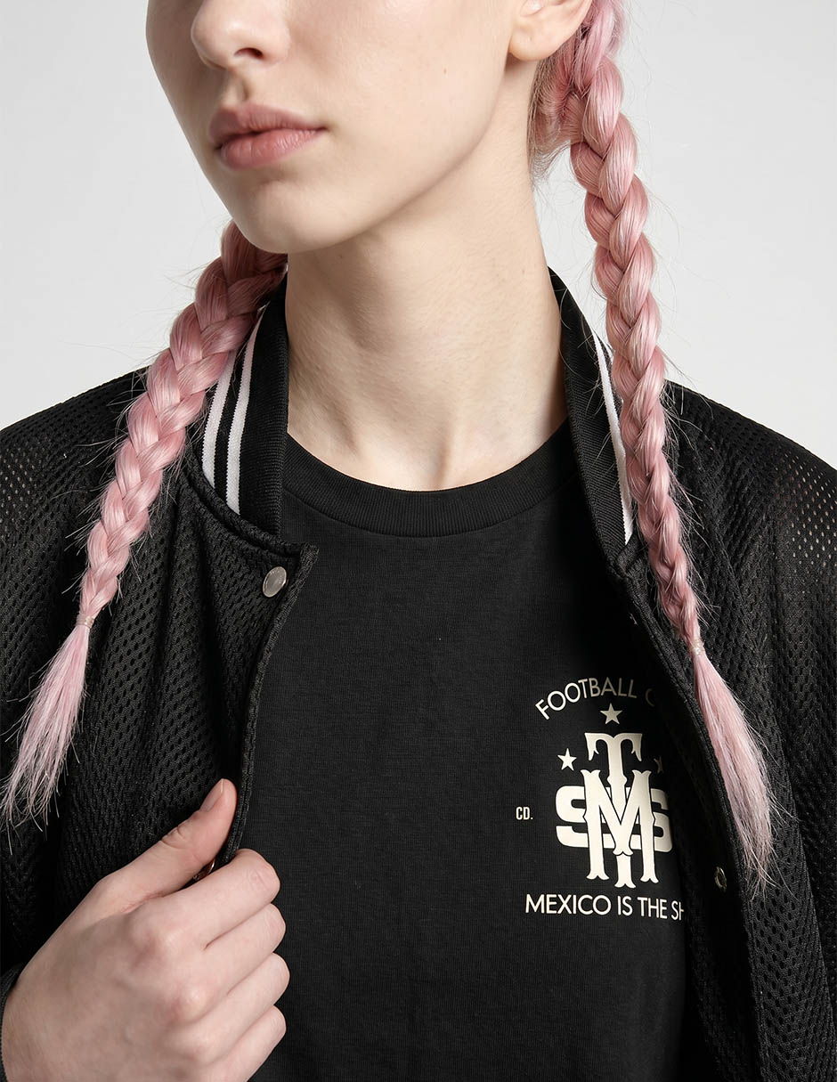 Chamarra Bomber Mits No Impermeable De PoliŽster Para Mujer