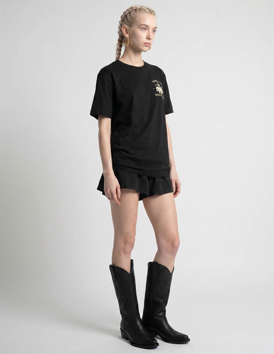 Playera Manga Corta Mits Coleccion Cuello Redondo Para Mujer