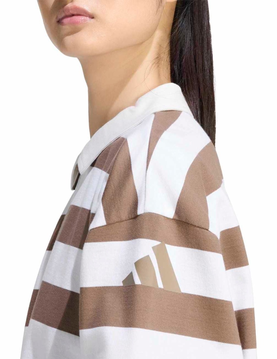 Playera manga larga Essentials cuello redondo mujer 4