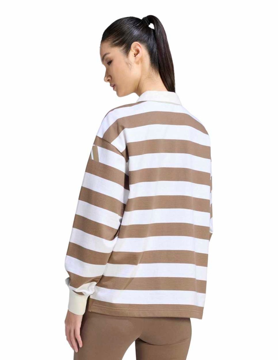 Playera manga larga Essentials cuello redondo mujer 2