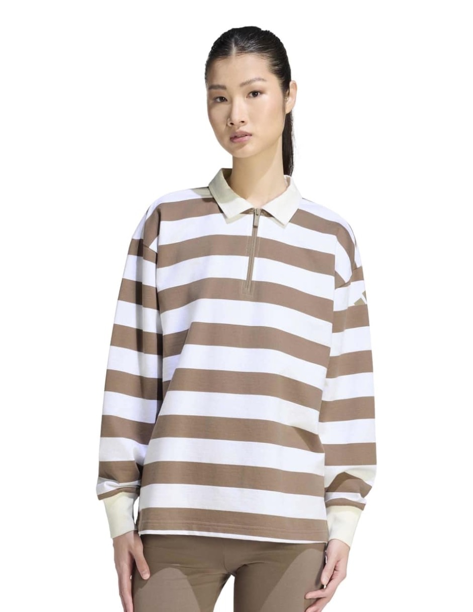 Playera manga larga Essentials cuello redondo mujer Playera manga larga Essentials cuello redondo mujer