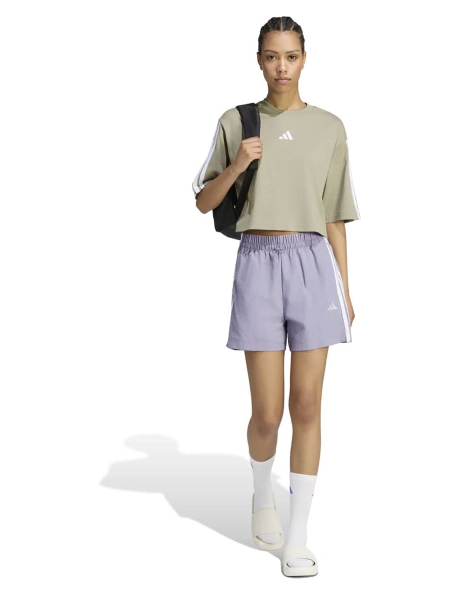 Playera manga corta Essentials cuello redondo mujer 2