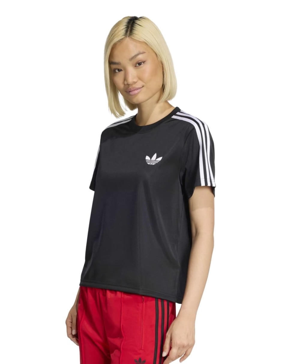 Playera manga corta Adicolor cuello redondo mujer Playera manga corta Adicolor cuello redondo mujer
