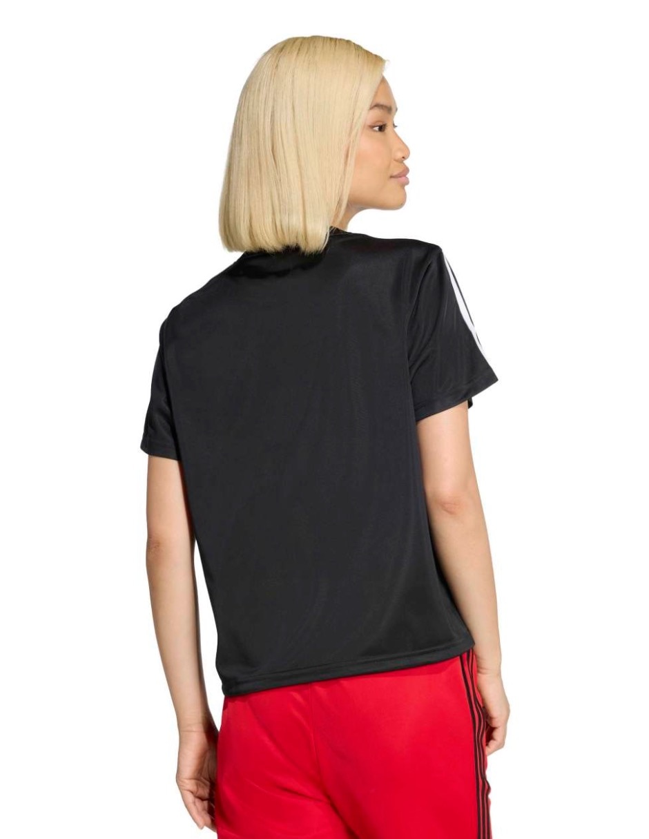Playera manga corta Adicolor cuello redondo mujer 3