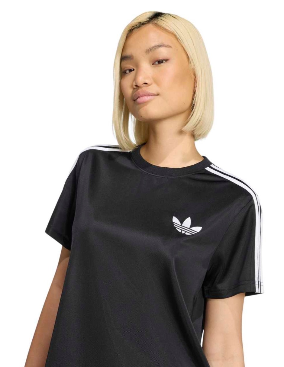Playera manga corta Adicolor cuello redondo mujer 6