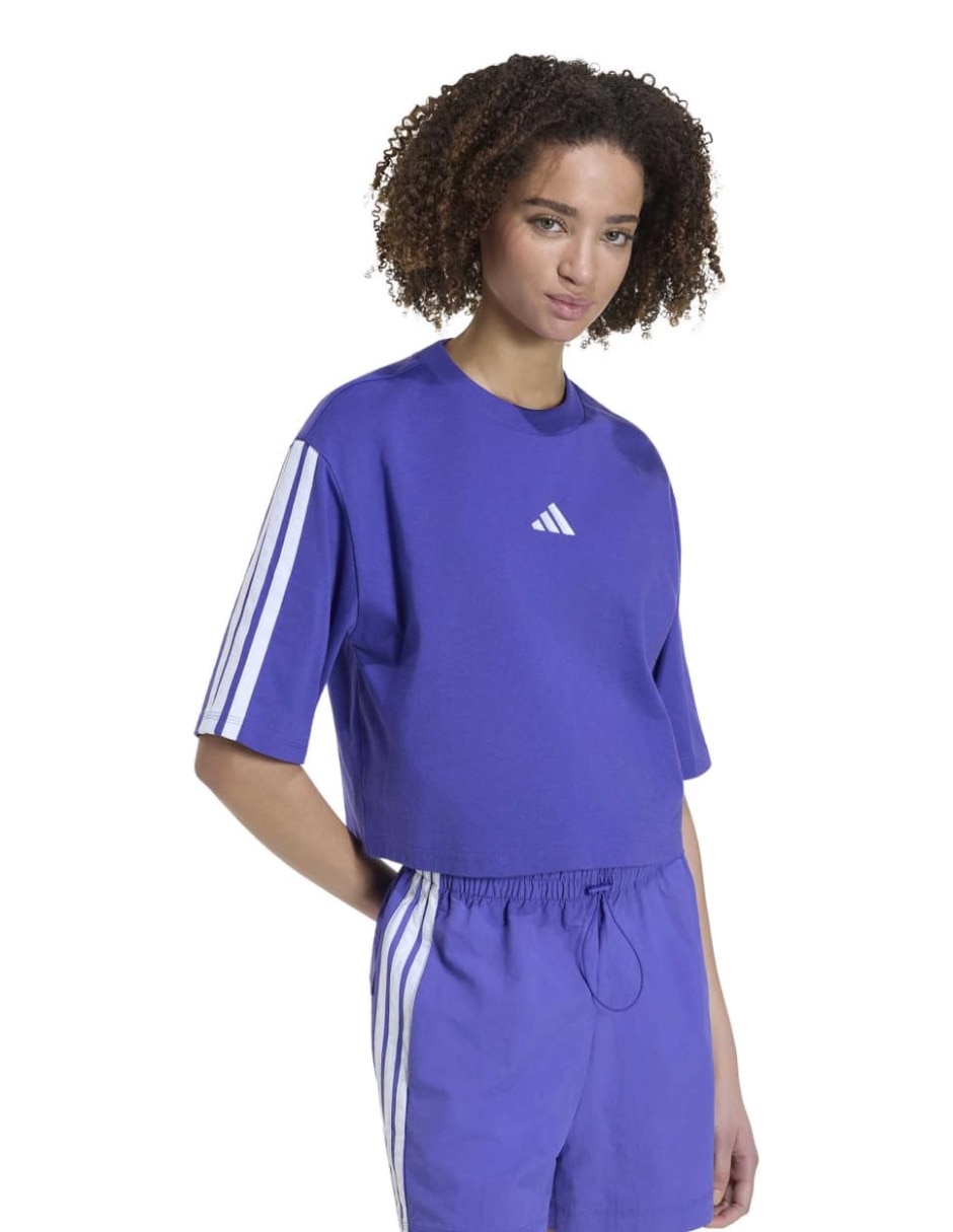 Playera manga corta Essentials cuello redondo mujer