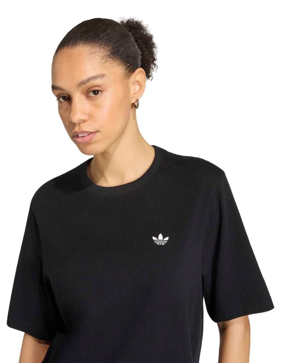 Playera manga corta Adidas Originals Wardrobe Classic Essentials cuello redondo para mujer