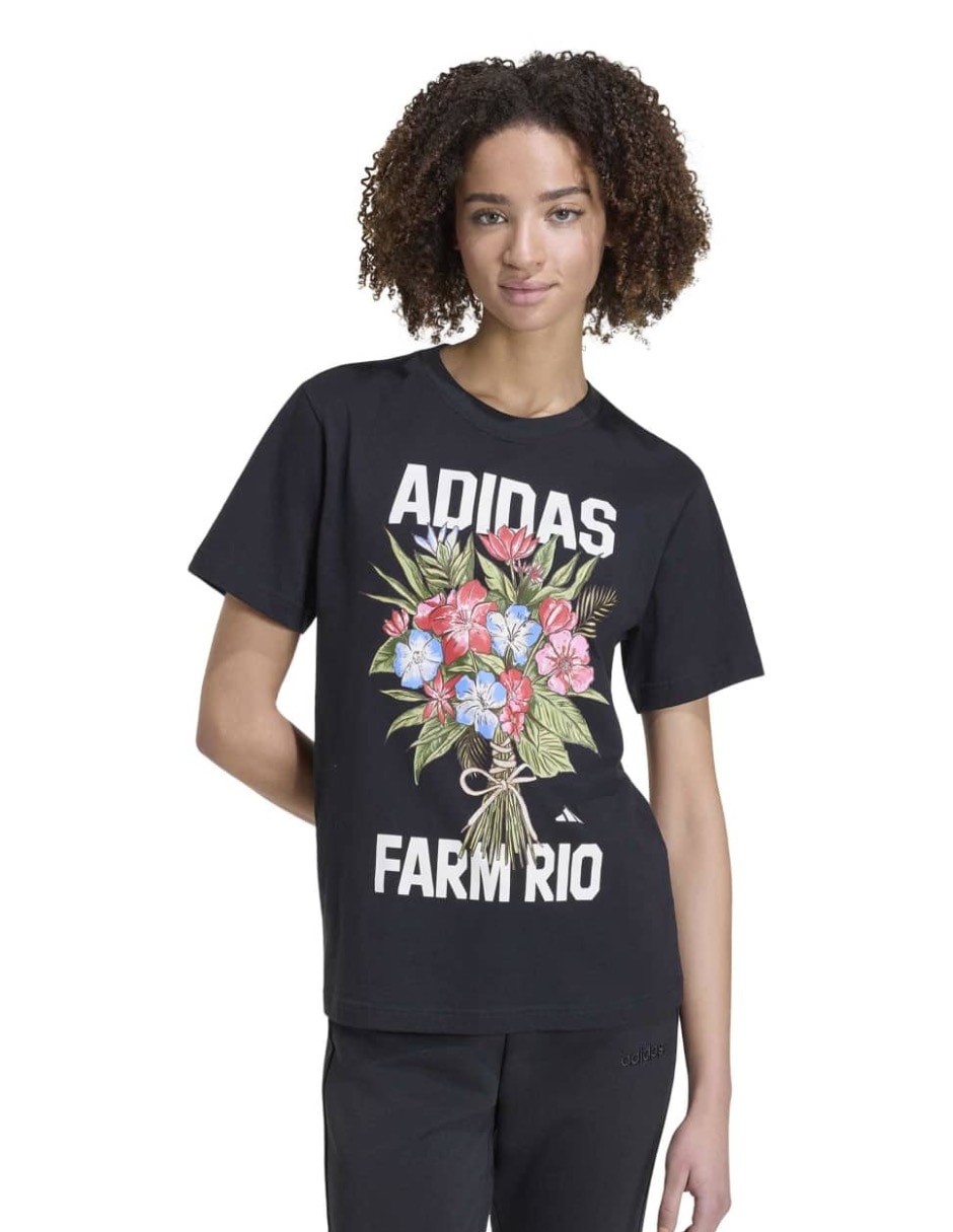 Playera manga corta Brand Collaboration cuello redondo para mujer Playera manga corta Brand Collaboration cuello redondo para mujer