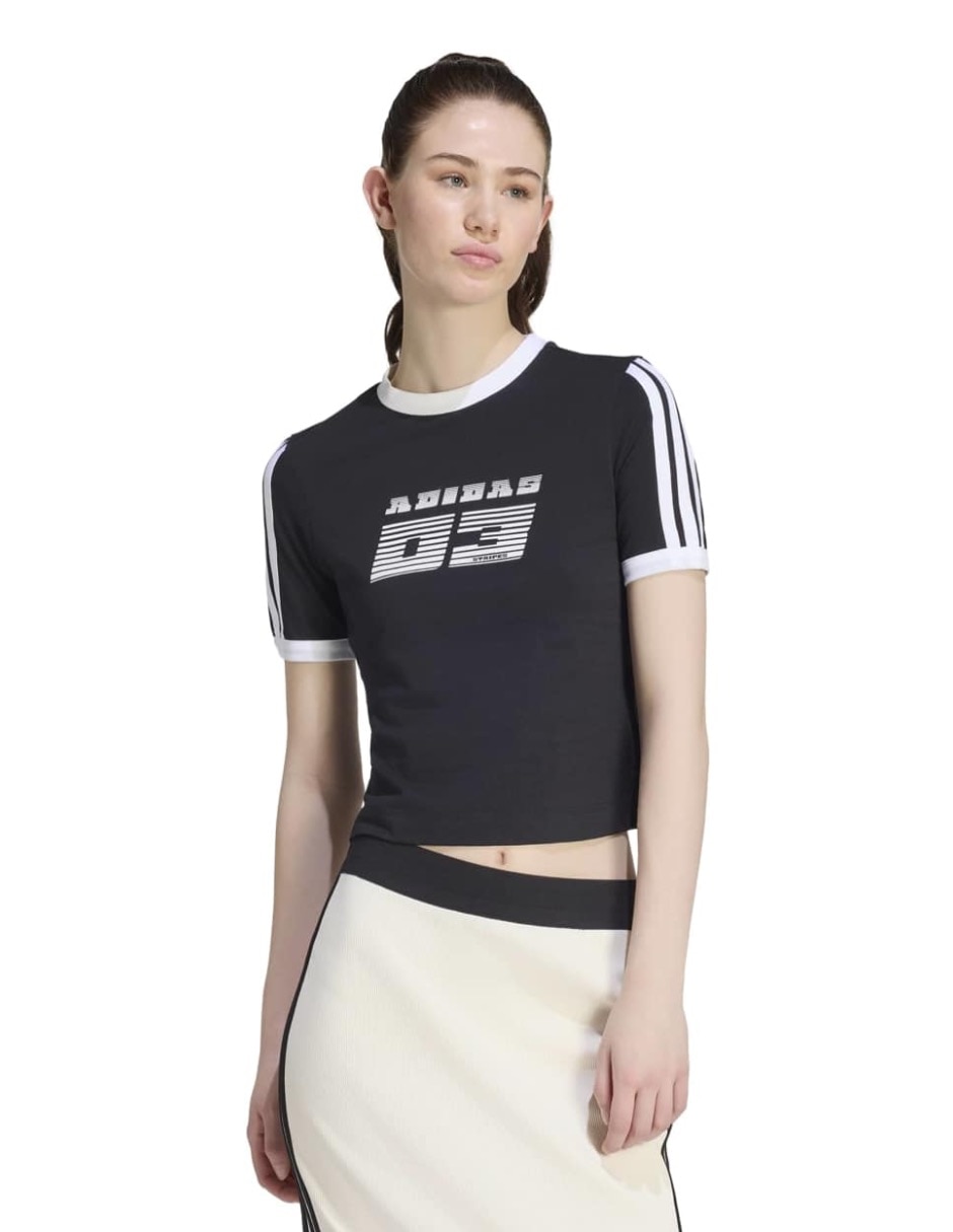 Playera manga corta cuello redondo mujer Playera manga corta cuello redondo mujer