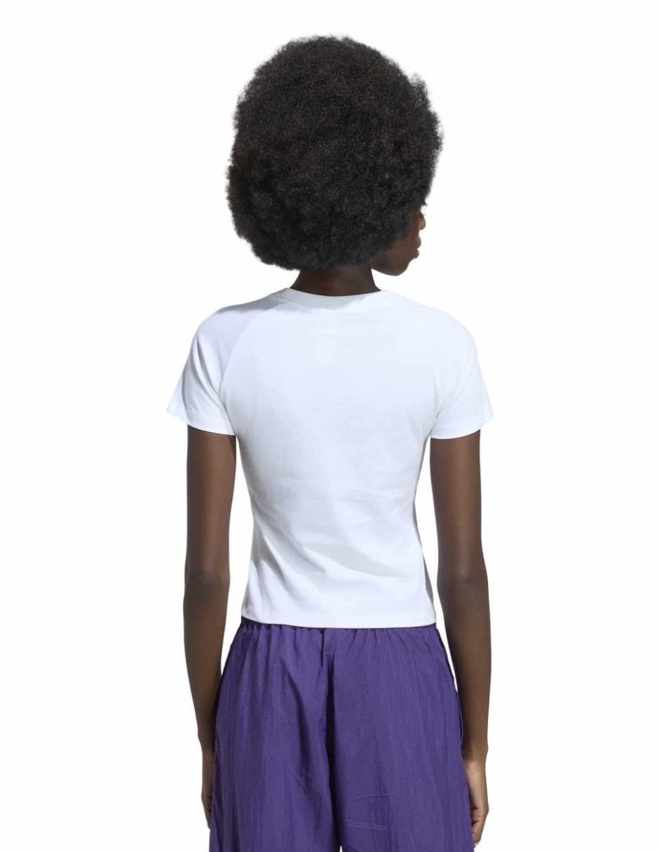 Playera manga corta Adidas Originals cuello redondo para mujer