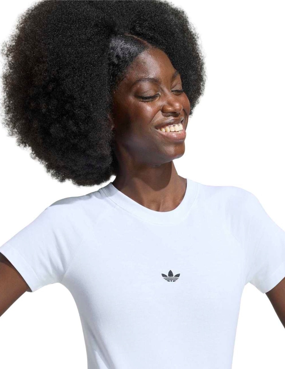 Playera manga corta Adidas Originals cuello redondo para mujer