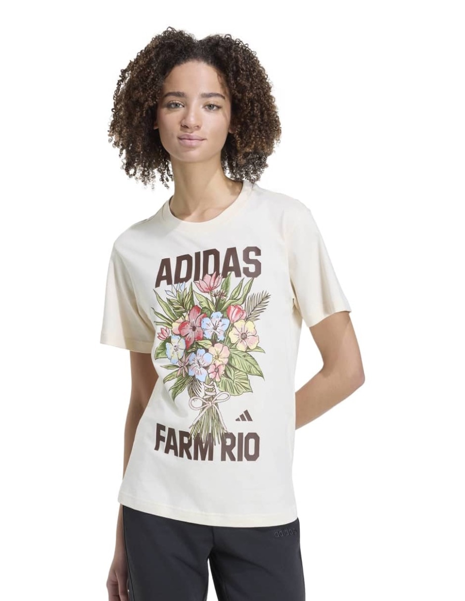 Playera manga corta Brand Collaboration cuello redondo para mujer Playera manga corta Brand Collaboration cuello redondo para mujer