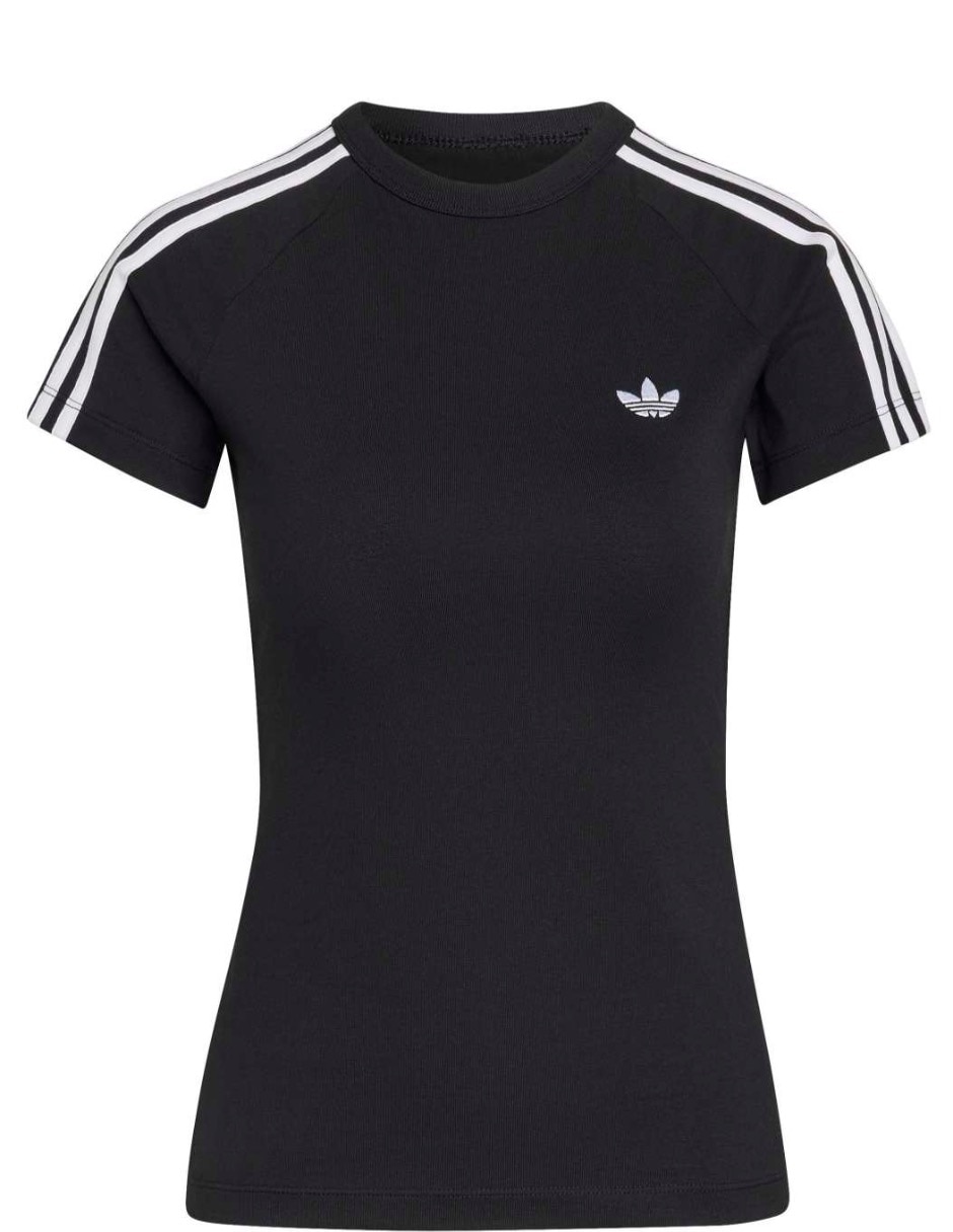Playera manga corta Adicolor cuello redondo para mujer 2