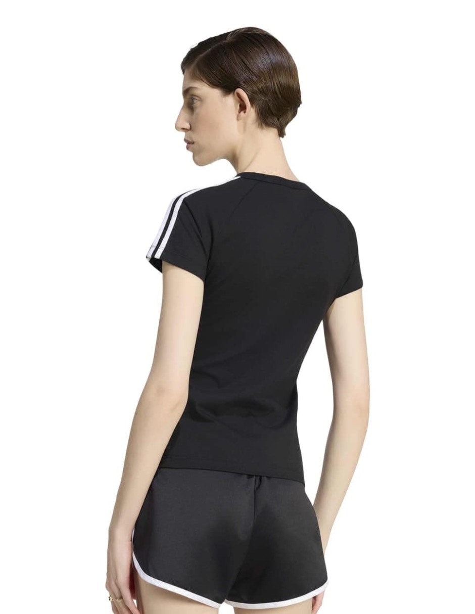Playera manga corta Adicolor cuello redondo para mujer 5