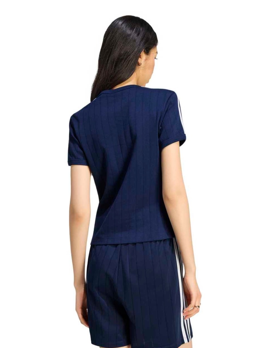 Playera manga corta Adicolor cuello redondo para mujer 5