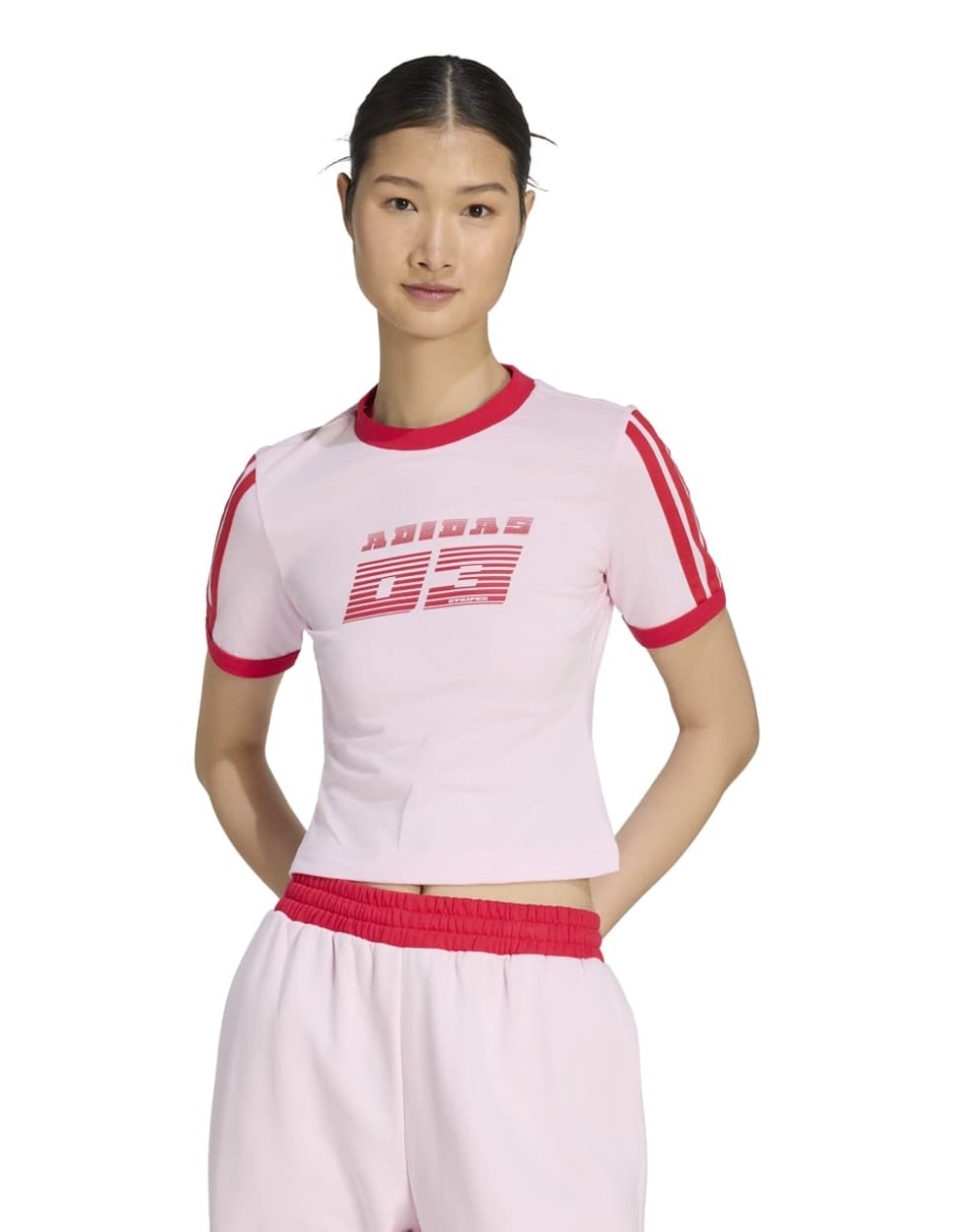 Playera manga corta Seasonals cuello redondo mujer