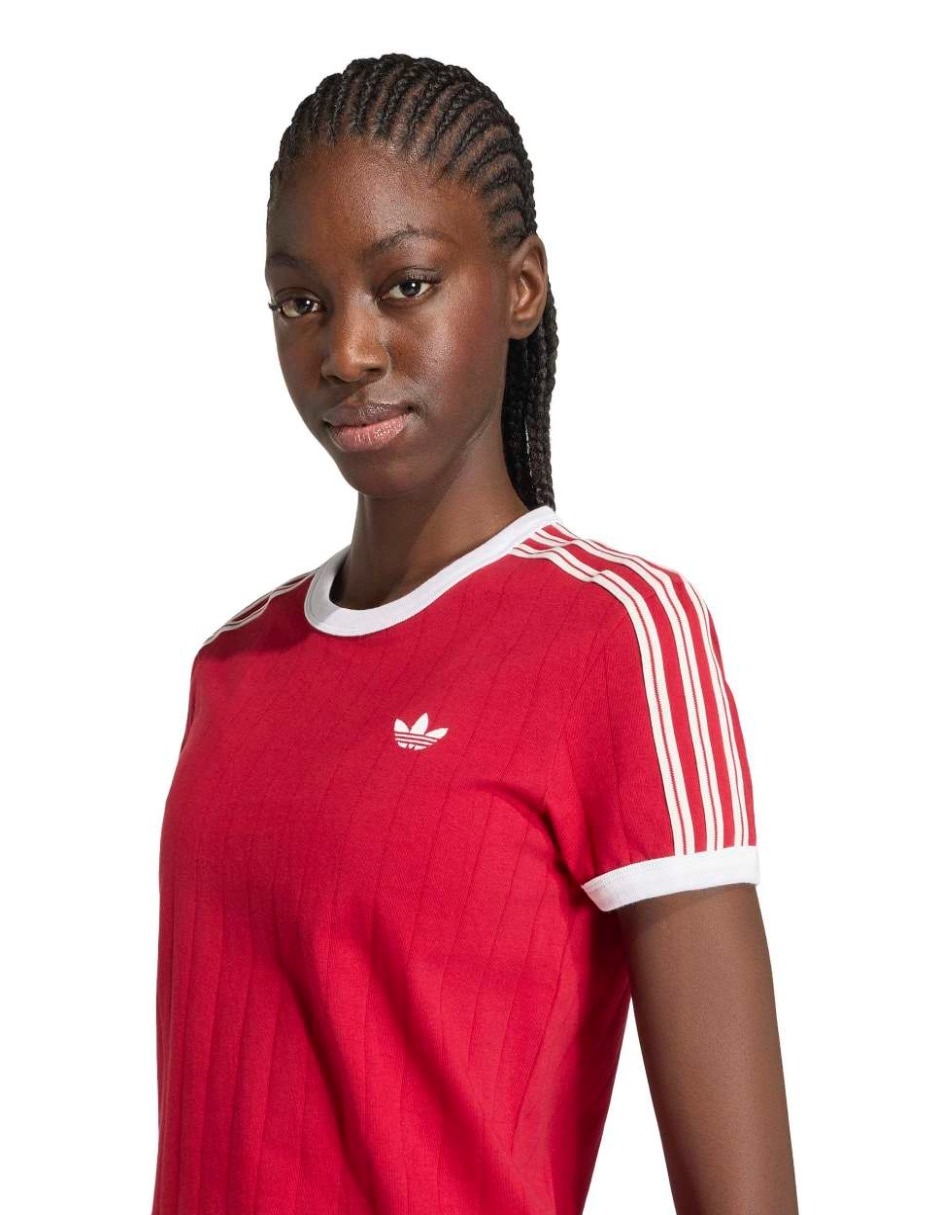 Playera manga corta Adicolor cuello redondo para mujer 2