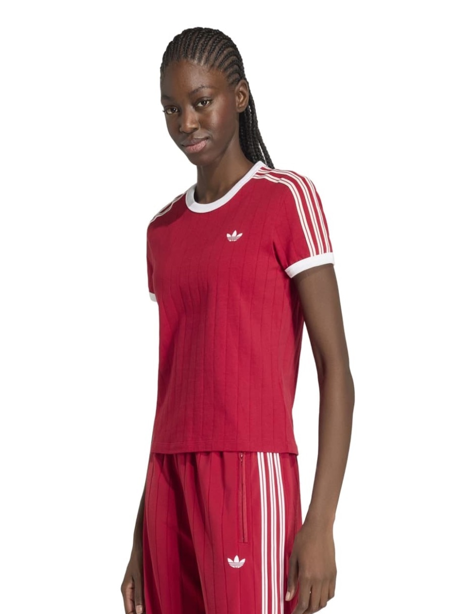 Playera manga corta Adicolor cuello redondo para mujer Playera manga corta Adicolor cuello redondo para mujer