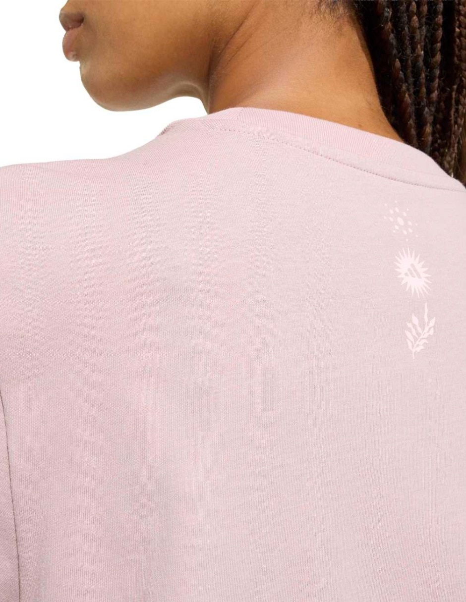 Playera manga corta Adidas Originals Tie-Ins cuello redondo para mujer