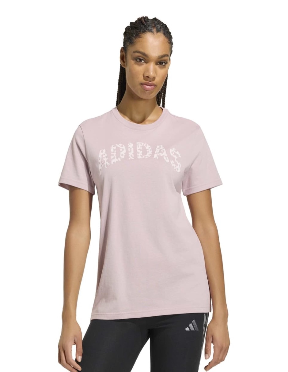 Playera manga corta Tie-Ins cuello redondo para mujer