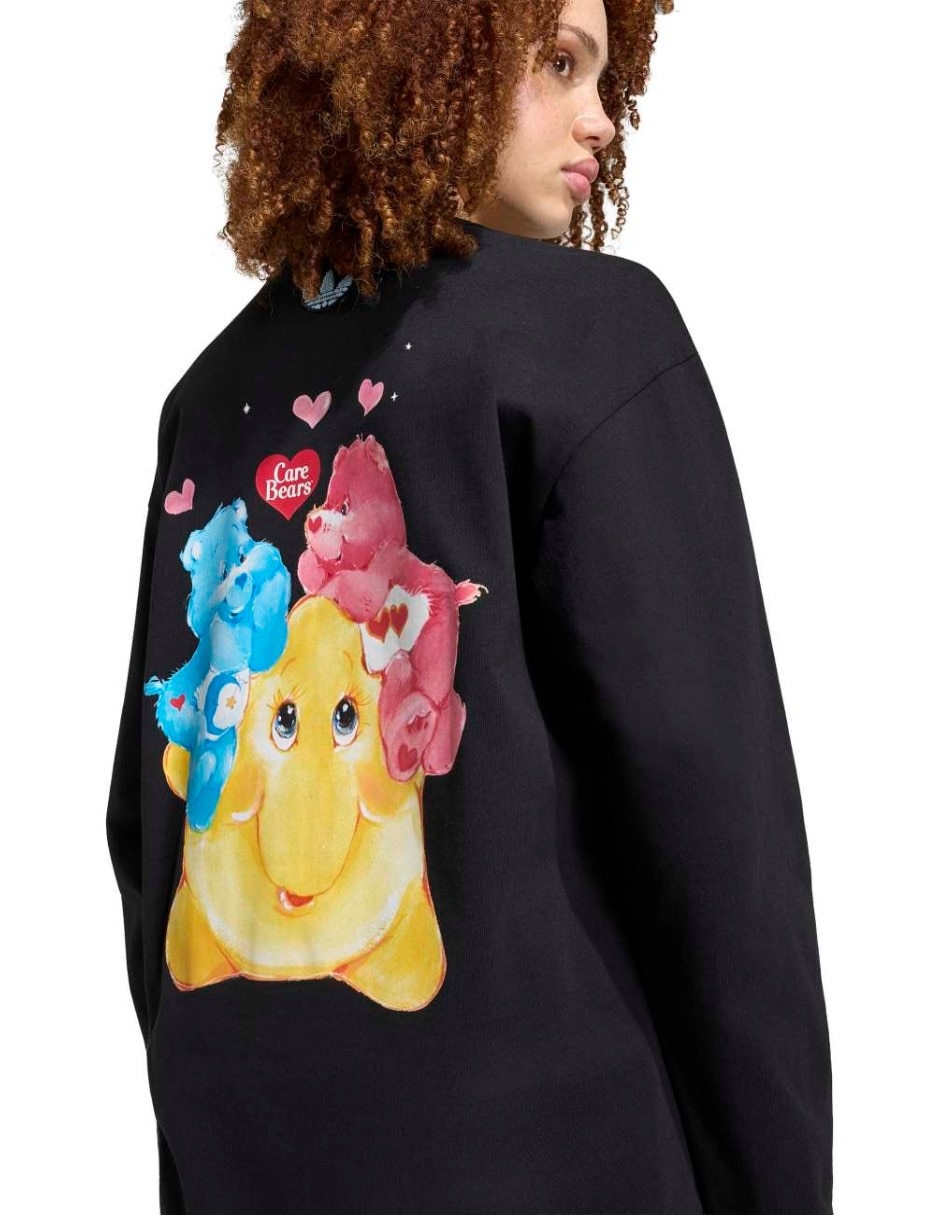 Playera manga larga Graphics cuello redondo para mujer 4