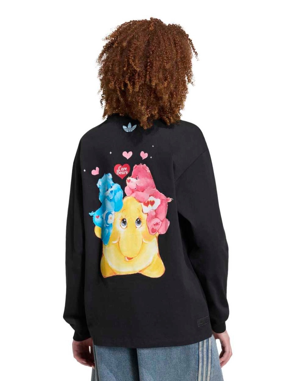Playera manga larga Graphics cuello redondo para mujer 5