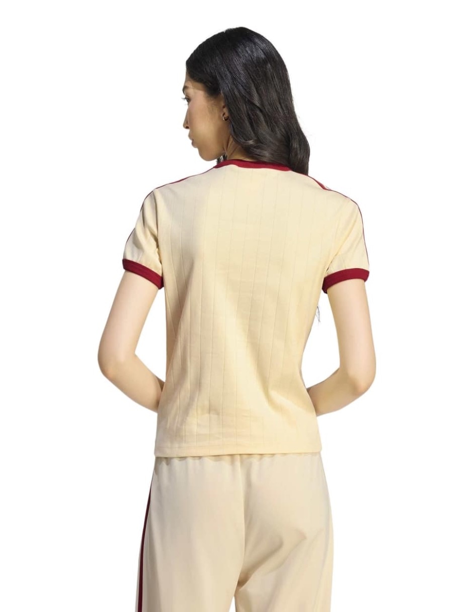 Playera manga corta Adicolor cuello redondo para mujer 6