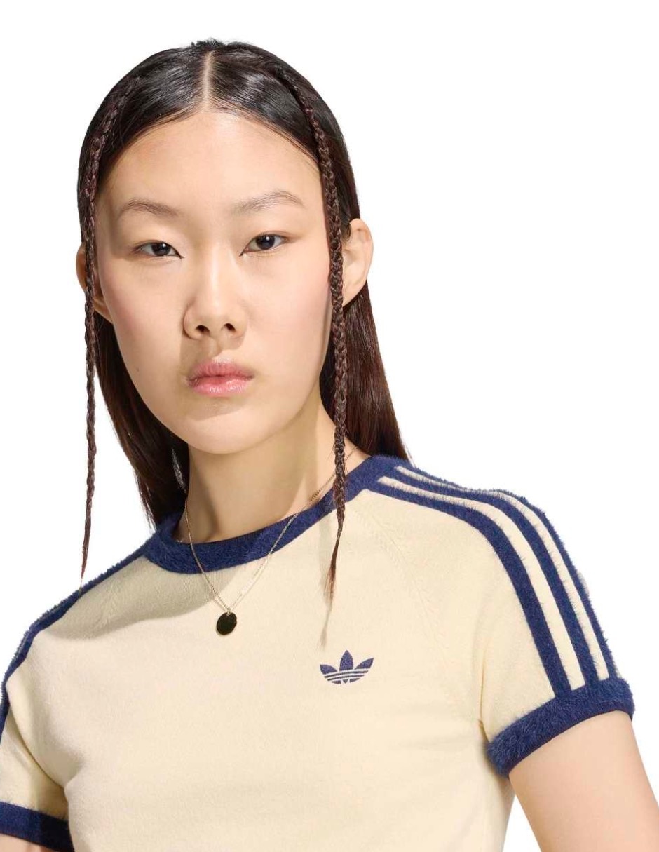 Playera manga corta Wardrobe Knits cuello redondo para mujer 2