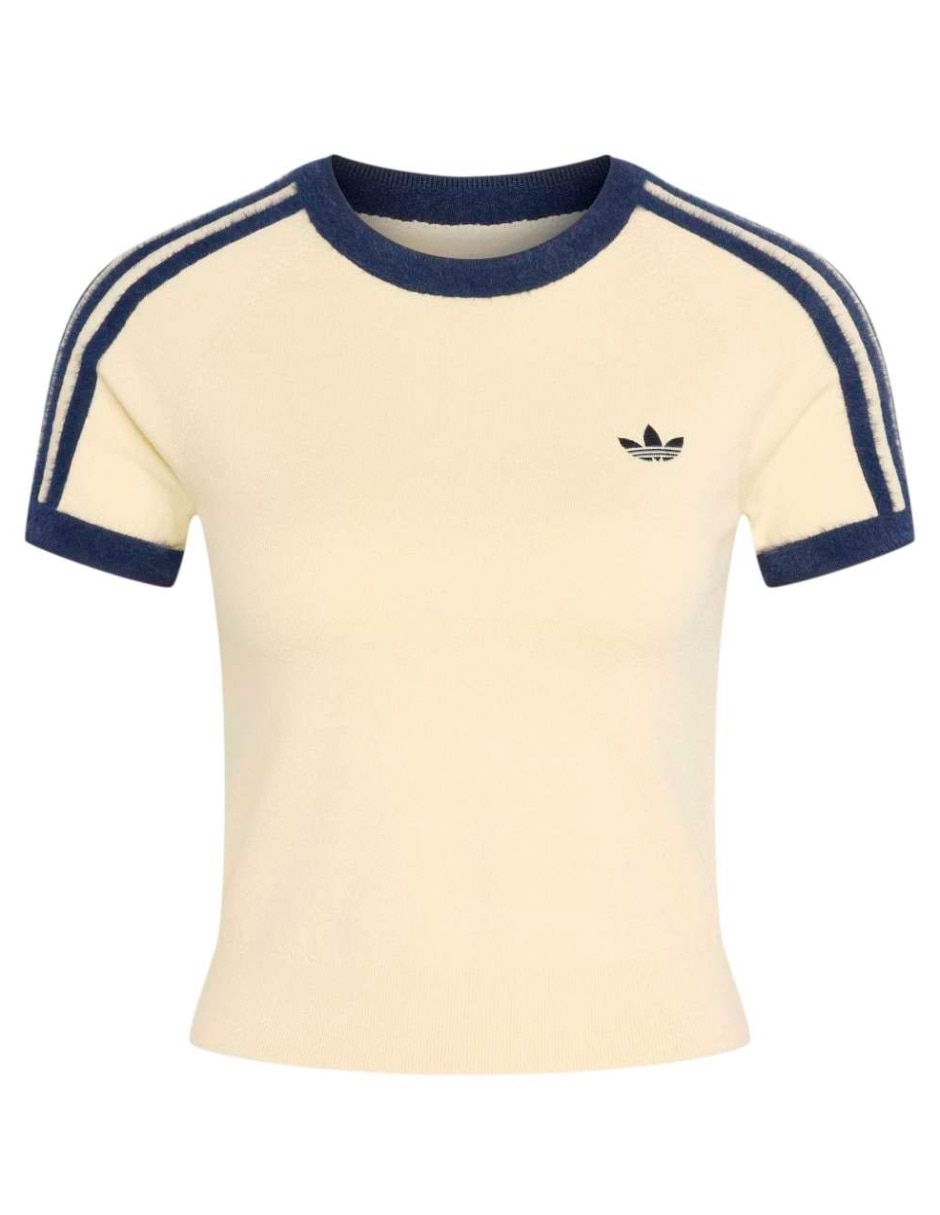 Playera manga corta Wardrobe Knits cuello redondo para mujer 3