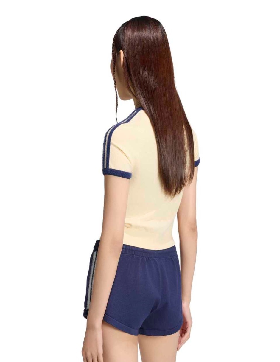 Playera manga corta Wardrobe Knits cuello redondo para mujer 5
