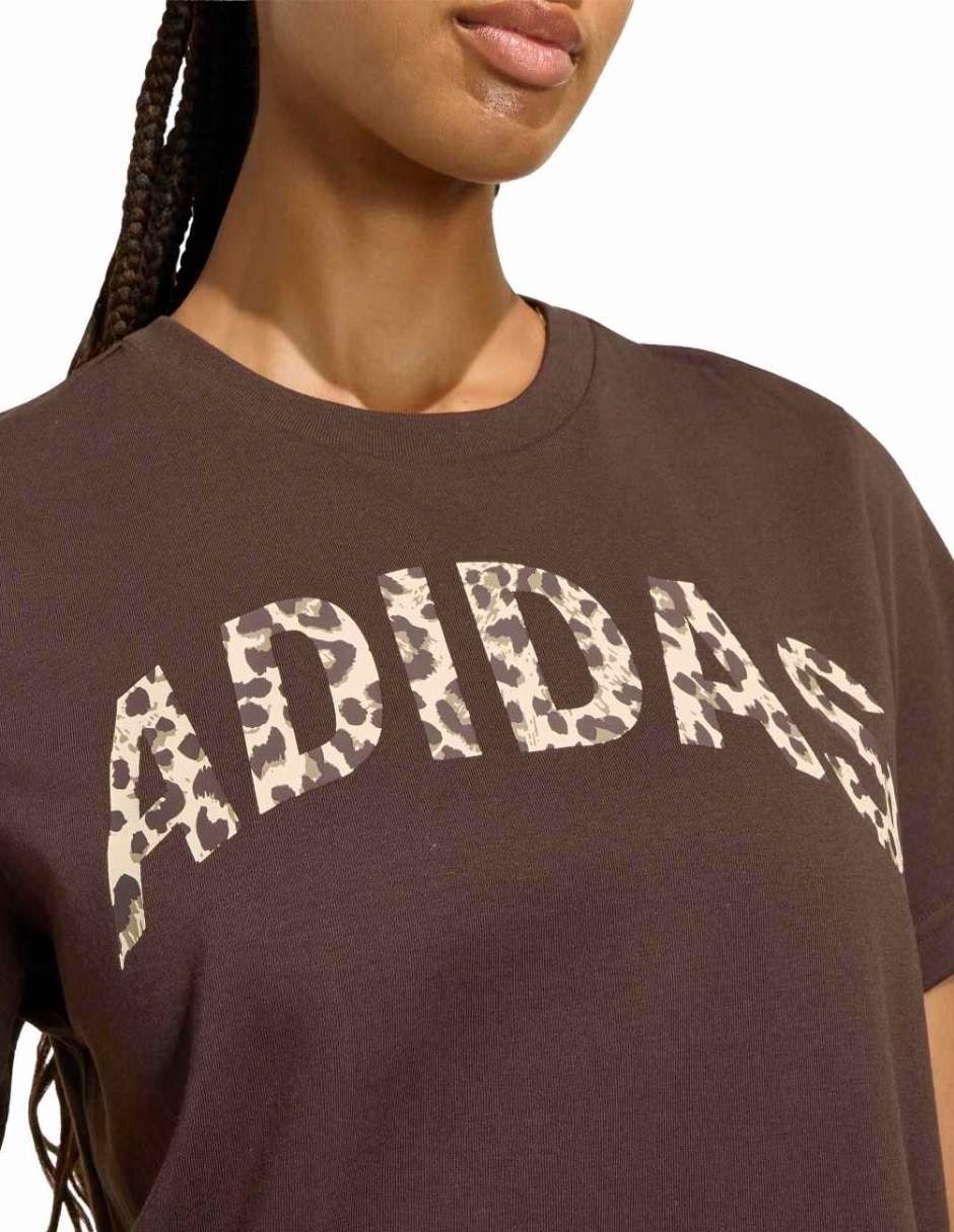 Playera manga corta Adidas Originals Tie-Ins cuello redondo para mujer