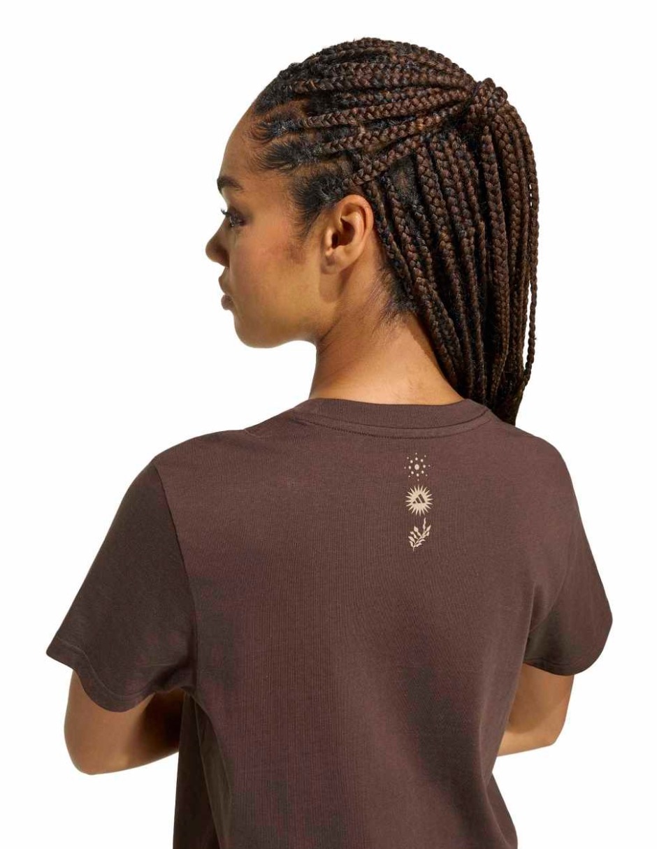 Playera manga corta Adidas Originals Tie-Ins cuello redondo para mujer