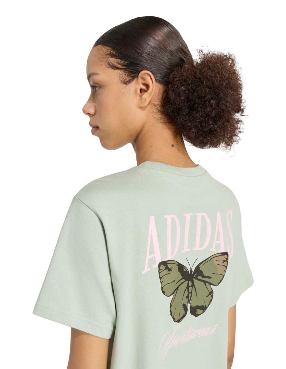 Playera manga corta Tie-Ins cuello redondo mujer 3