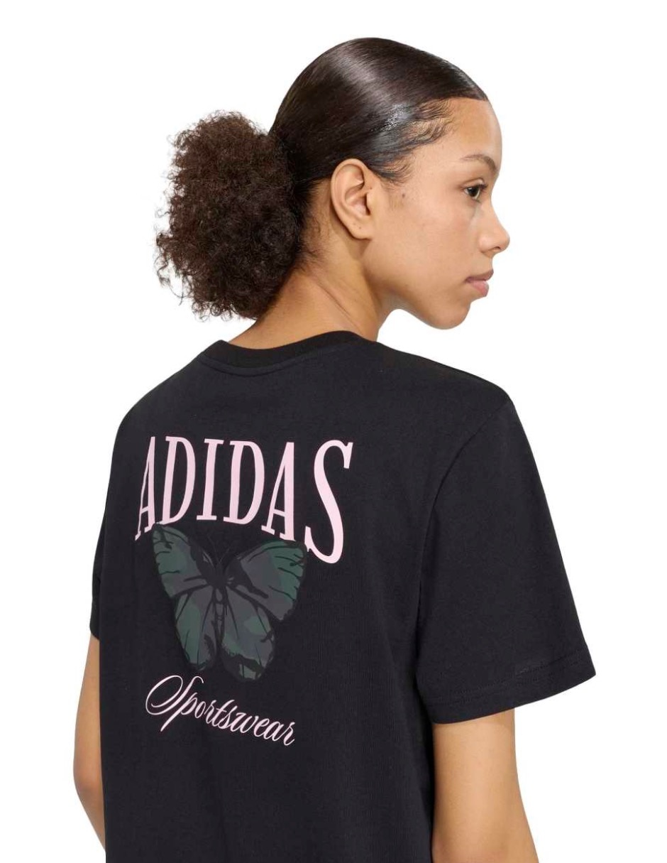 Playera manga corta Tie-Ins cuello redondo mujer 3
